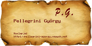 Pellegrini György névjegykártya