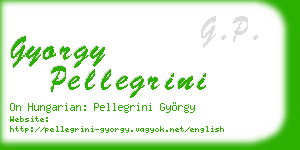 gyorgy pellegrini business card