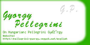 gyorgy pellegrini business card